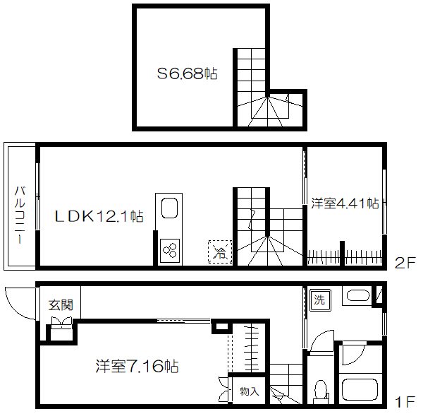漆喰の家　高砂 間取り