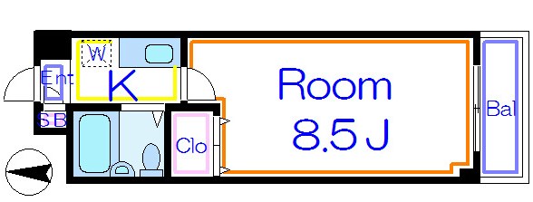 第三谷中コーポ 間取り