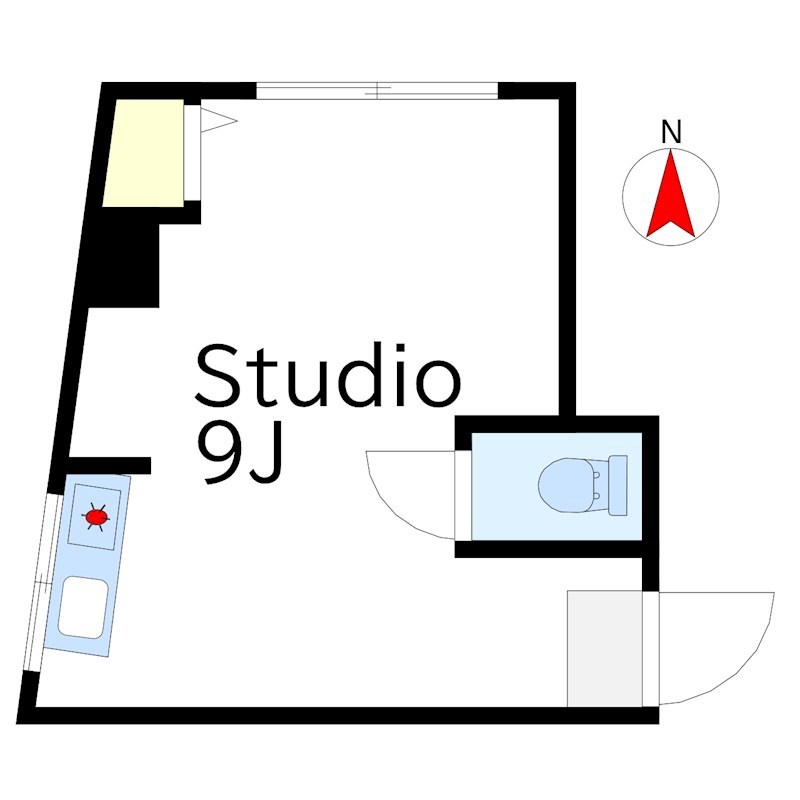 エチカ八幡山 206号室 間取り