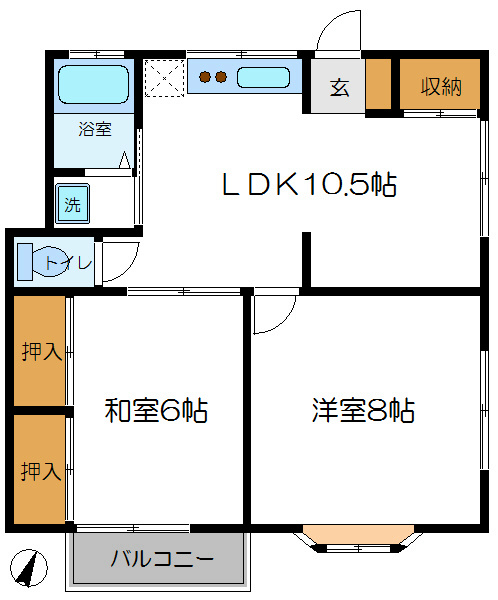 サンコーハイム 間取り図