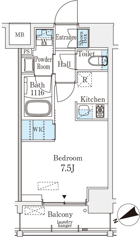 ベルファース八丁堀Ｗｅｓｔ 間取り