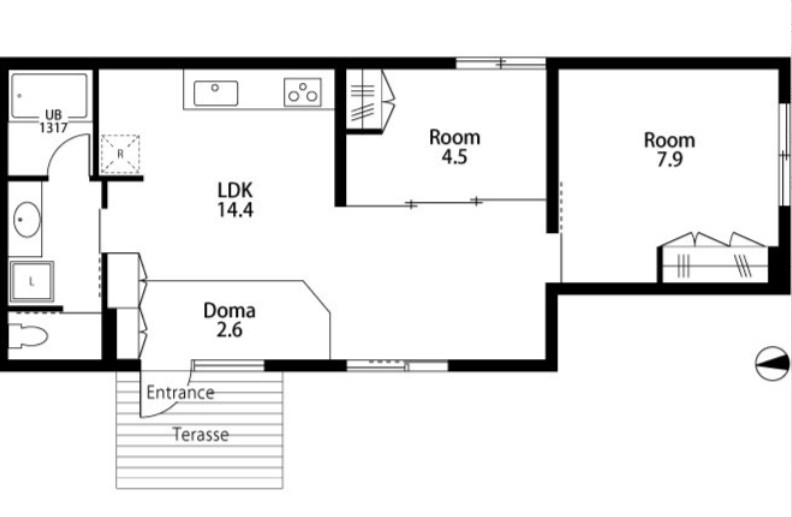 ROJI　COURT　MOTOKI 間取り図