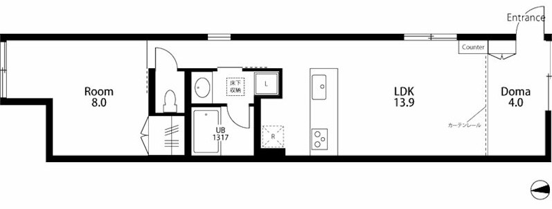 ROJI　COURT　MOTOKI 間取り図