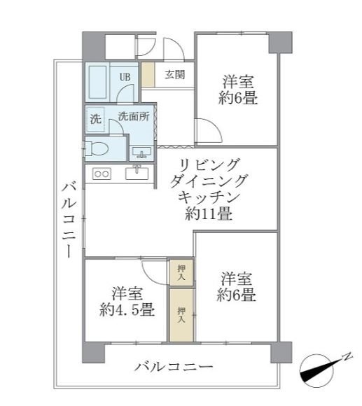 シャルム・Ｋ・カーサ   間取り図