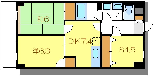 ロジュマン松本 502号室 間取り
