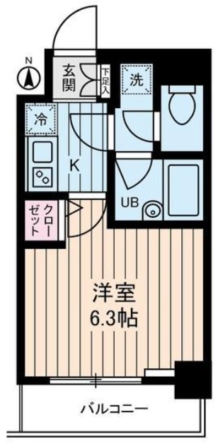 アムス門前仲町　富岡  間取り