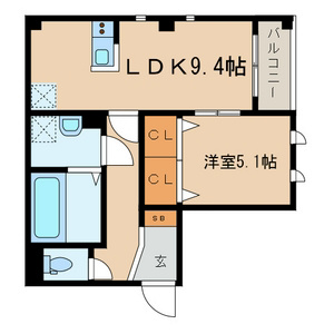 Portofino(ポルトフィーノ )   201号室 間取り