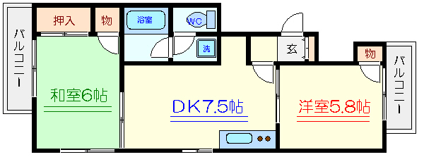 シンセリティ平井 間取り図