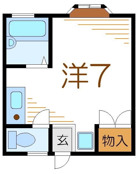 カルゴドール 201号室 間取り