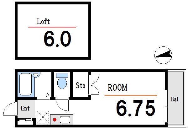 メゾンルミエールⅠ号棟 間取り図