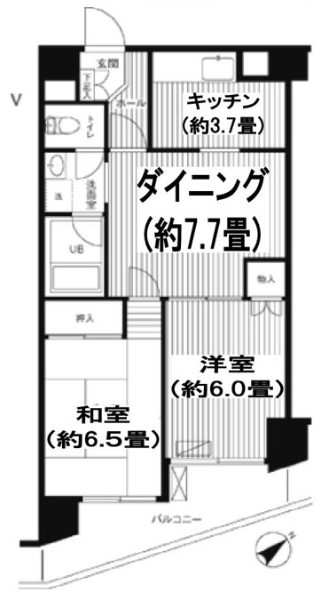 関寅ビル第1 間取り図