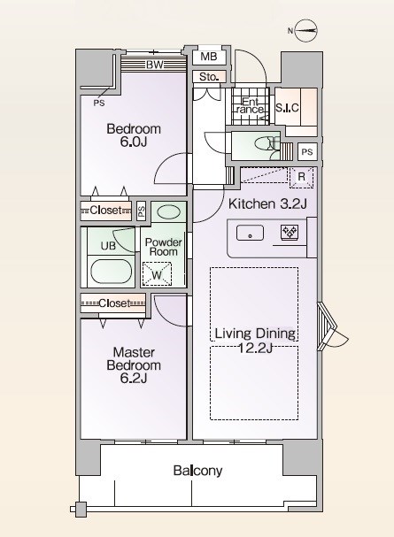 ロイヤルパークス新田 間取り図