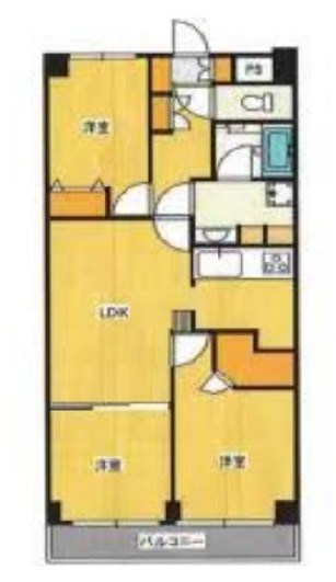 洋伸東大島マンション 間取り図