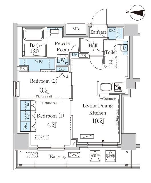 パークアクシス押上サウス 間取り図