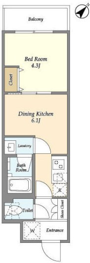 グランカーサ西葛西 間取り図