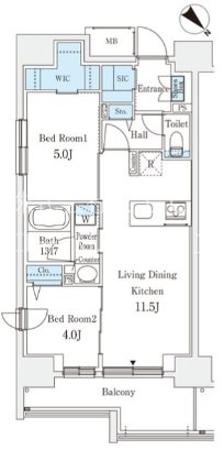 リテラス西日暮里 間取り図