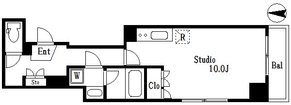 エフシティ亀戸  間取り図