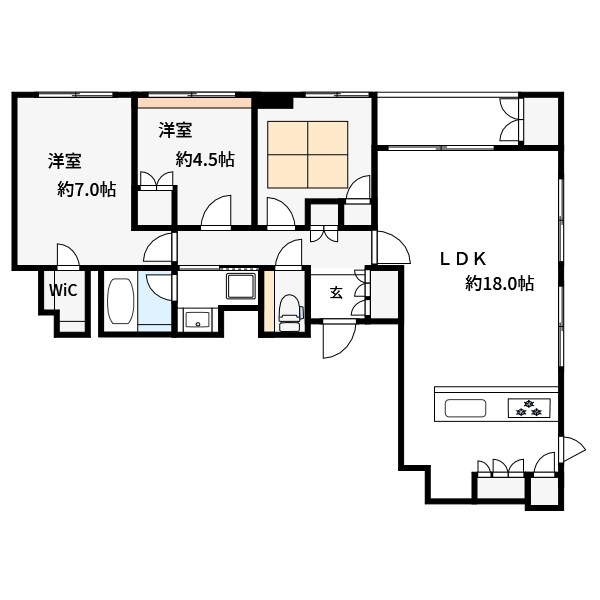 イトーピア両国レジデンス 201号室 間取り