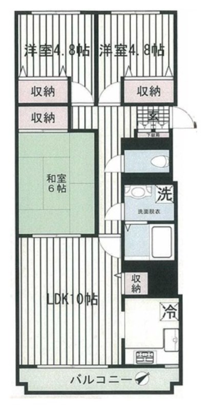 サンシティ南行徳Ⅲ 207号室 間取り