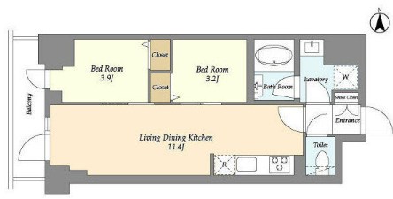 ドゥーエ南砂町Ⅱ 間取り図