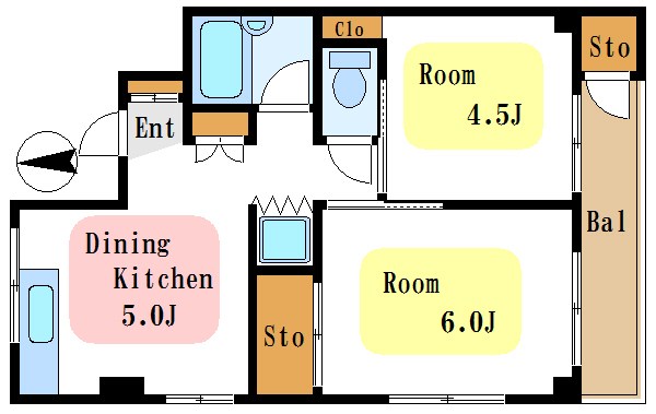 木場コーポラス 間取り図