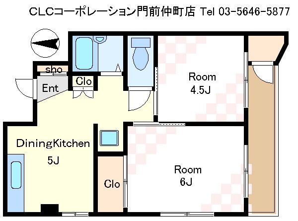 木場コーポラス 間取り図