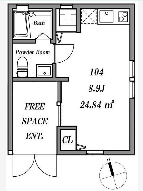 クルス デル スール (Cruz Del Sur) 間取り図