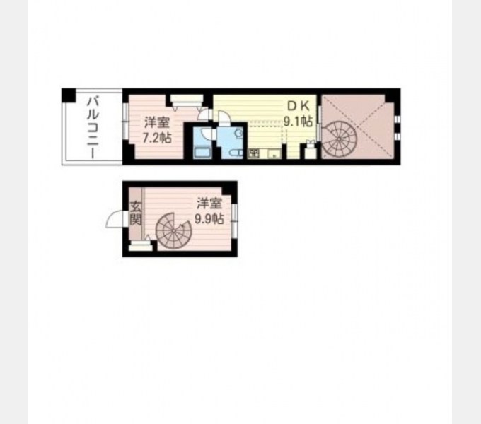 レジデンスシャルマン月島 間取り