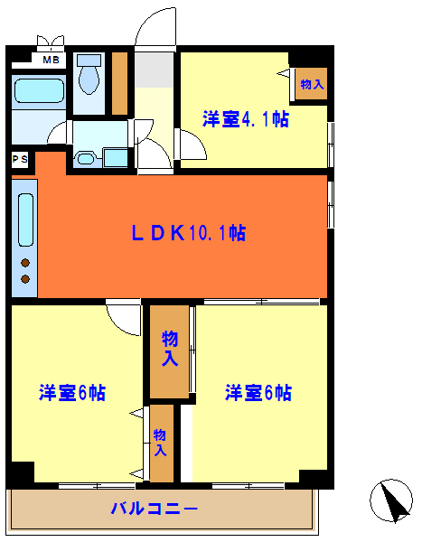 オークマンション 間取り図