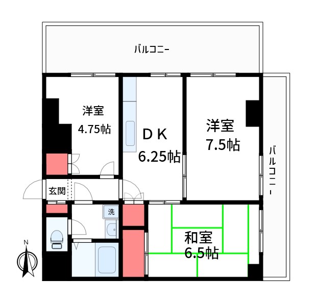 レジデンスオーク 間取り図