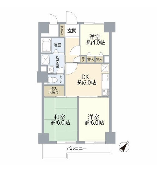 パシフィック新小岩 間取り図