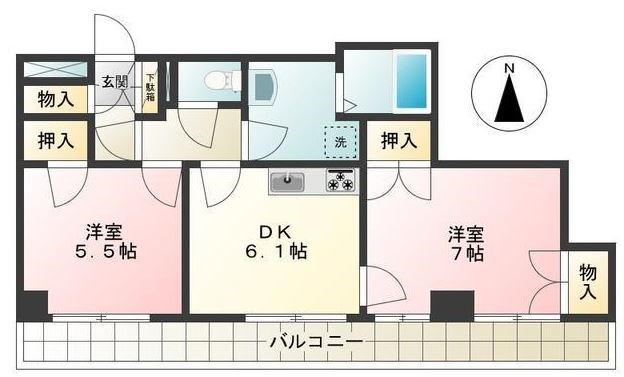 バトラーM  間取り