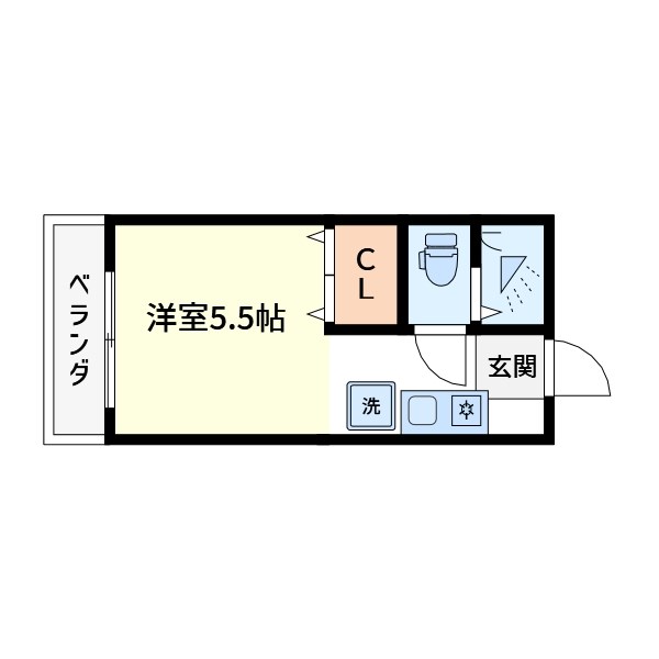 藤コーポ 間取り図