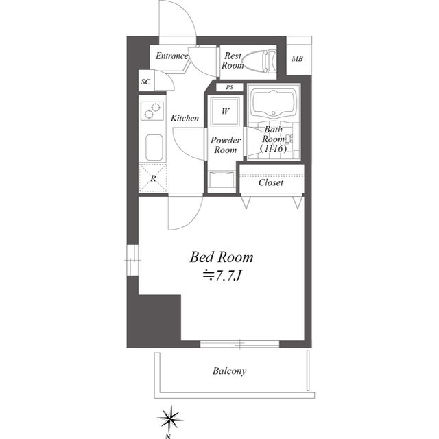 ラヴァンド大島 間取り図