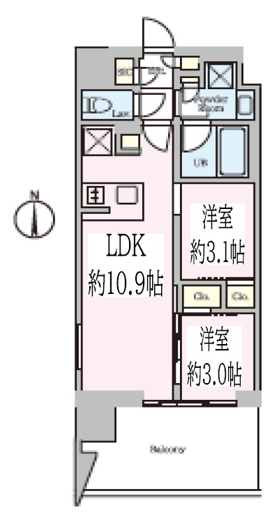 クレストコート東陽町 間取り図
