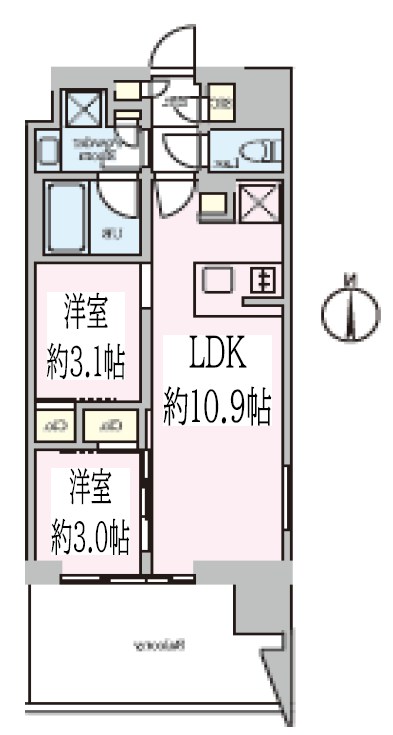 クレストコート東陽町 間取り図
