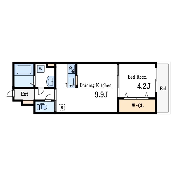 リブリ・ココシャンブル 間取り図