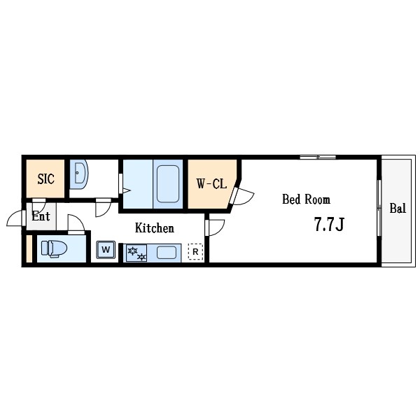 リブリ・ココシャンブル 間取り図