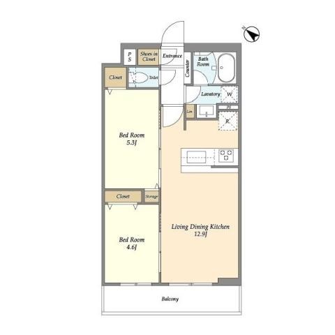 グランカーサ王子Ⅱ 間取り図