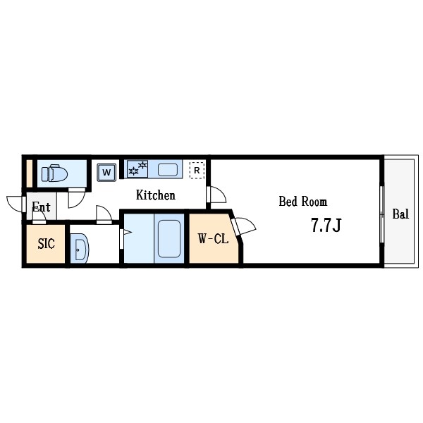 リブリ・ココシャンブル 間取り図