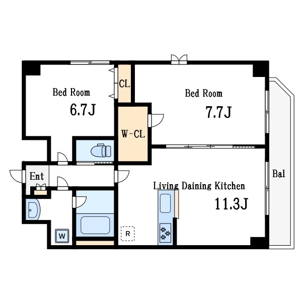 KDXレジデンス瑞江 間取り