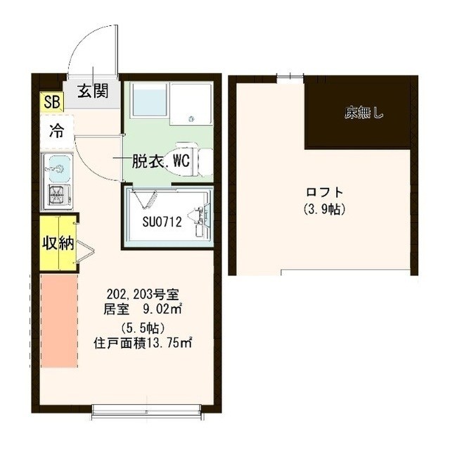 ソレイユ北綾瀬 間取り