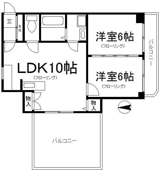 岩井ハイツ 間取り図