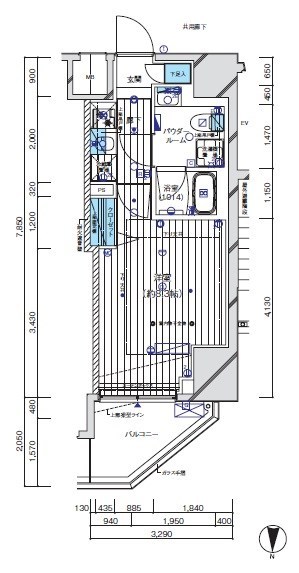 メインステージ門前仲町Ⅱ 間取り図