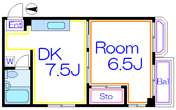 宮内サンハイツ西新井B棟   間取り図