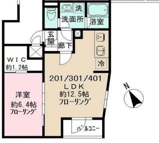 Gute Wohnung　北千住 201号室 間取り