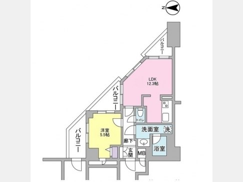 ラフィーネデュオ 間取り図