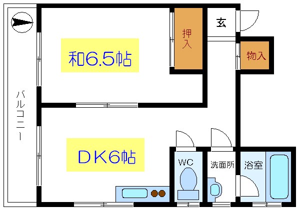 メゾンオオイワ 間取り図