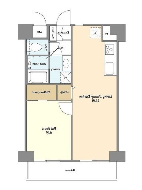 ミリアレジデンス押上 206号室 間取り