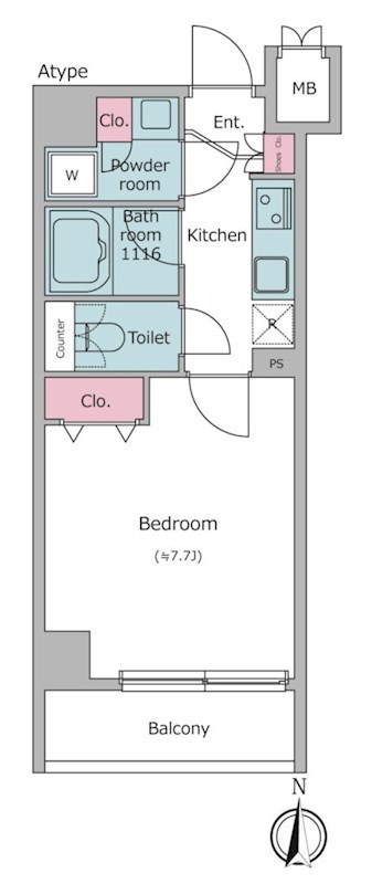 ライトテラス押上 間取り図